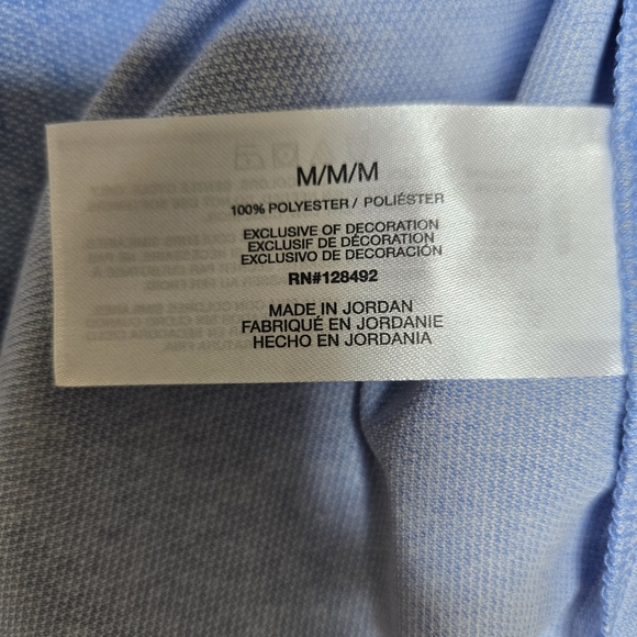 NWT, GREG NORMAN Men's Blue Short Sleeve Shirt. Size M - Picture 6 of 9